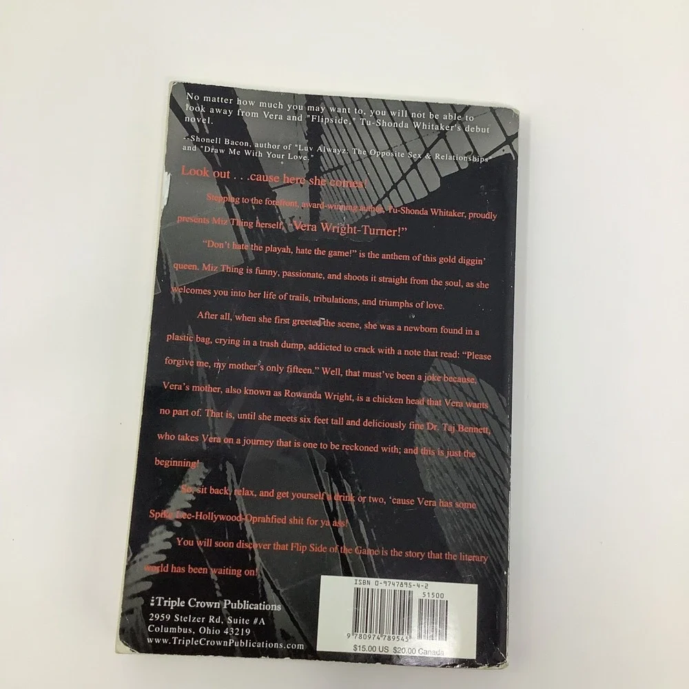 Flip Side of The‎ Game by Tu-Shonda Whitaker 2004 Paperback Romance Novel